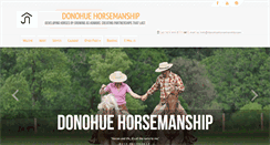 Desktop Screenshot of donohuehorsemanship.com
